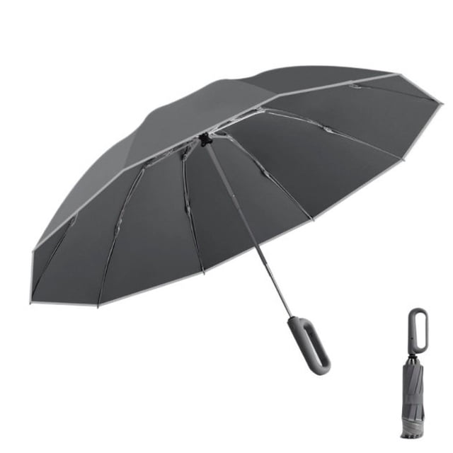 HLONK Inverted Umbrella with Carabiner Handle Wind Proof Umbrellas For Rain 46 Inch Portable Reverse Folding Umbrella Car Umbrella for Women Men 10 Ribs