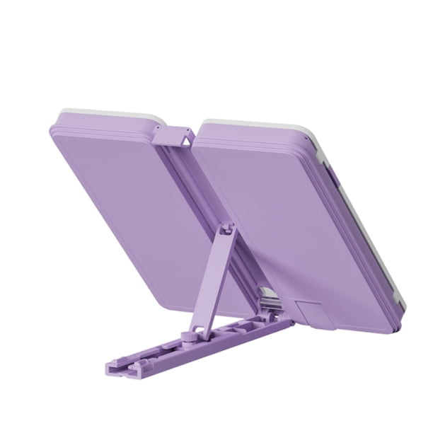 Methold Un estuche organizador de lápices con soporte, gran capacidad y plegable que puede usarse como estantería multifuncional. Carpetas de archivos violeta