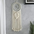 thumbnail image 3 of Atrapasueños de macramé Hoja Macramé de Boho grande Colgante de pared de tejido Borlas Decoración Dormitorio Dormitorio Guardería Elegante Magideal Atrapasueños de macramé, 3 of 7