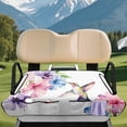 thumbnail image 3 of chaqlin Golf Cart Seat with Pockets Soft, Compatible with Sports Golf Carts Golf Cart Seat Covers(Hummingbird Floral Watercolor Print), 3 of 8