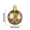 thumbnail image 3 of Fiudx Árbol de Navidad Inflable de 60 Cm, de Pvc con Polvo Brillante, Fácil de Inflar, Multiusos, Decoración para Interiores y Exteriores, Ideal para Fiestas Navideñas y Un Ambiente Festivo Romántico, 3 of 7