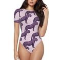 thumbnail image 2 of Picia Leopard Print Womens One Piece Swimsuits Modest Tummy Control Bathing Suits Lace Up Slimming Swim Suit-Large, 2 of 9