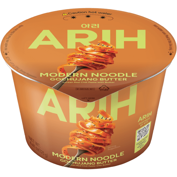 ARIH Modern Noodles, Western-Korean Fusion Soup-Less Noodles, Gochujang Butter, Bowl