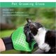 thumbnail image 4 of Guante de aseo para mascotas, guante de limpieza para mascotas, guante de cepillo para perros, masaje de aseo para gatos, para quitar el pelo (verde), 4 of 5