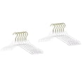 thumbnail image 1 of 10 Perchas Transparentes para Ropa Con Gancho Dorado, Perchero Transparente para Ropa Con Muescas para Niñas Pequeñas, 1 of 5