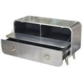 thumbnail image 2 of Pilot 1-Drawer 1-Shelf TV Console with Modern Silver Aluminum Cladding, 2 of 2