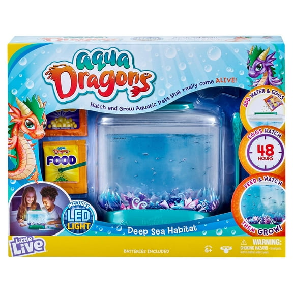 Little Live Aqua Dragons LED Light up Tank Hatch and Grow Aquatic Pets