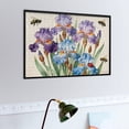 thumbnail image 2 of Watercolor Iris Flowers and Insects Wooden Jigsaw Puzzle 1000 Pieces for Adults and Teens, Garden Floral Indoor Puzzle, Relaxing Hobby Brain Teaser, Tabletop Home Decor Entertainment, 2 of 5