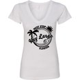 thumbnail image 3 of Inktastic Next Stop Key Largo, Florida Women's V-Neck T-Shirt, 3 of 5
