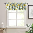 thumbnail image 5 of Lemon Kitchen Valances for Kitchen,Farmhouse Cafe Nature Plants Rod Pocket Window Drapes,Spring Fruit Leaves Yellow Bathroom Window Curtains 54x18inch, 5 of 6