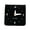 Black, variant on Minimalist Tabletop Clock Creative Pendant Impact-Resistant Easy to Use Battery Powered Bedside Table Clock