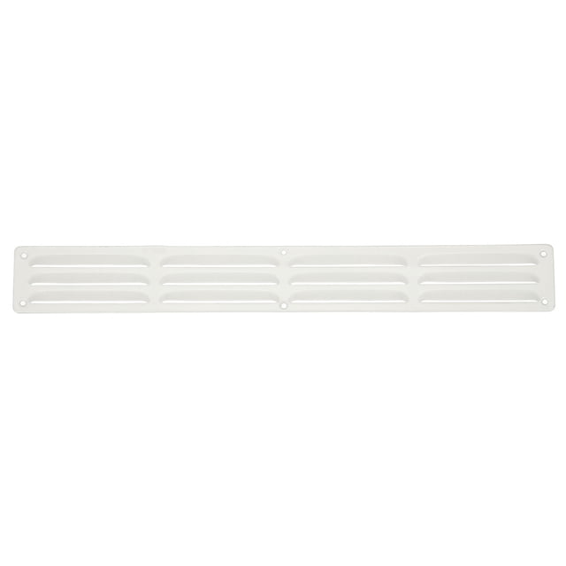 Cubierta de Ventilación de Aluminio Uxcell, Rejilla de Aire de Pantalla Cubierta de Ventilación HVAC con Persiana para Cocina de Casa Chimenea Blanca 20x3 Pulgadas