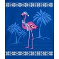 thumbnail image 4 of Old Glory Flamingo Winter Ugly Christmas Sweater Youth Long Sleeve T Shirt, 4 of 6