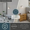 thumbnail image 2 of Standford 1 Light Brushed Nickel Bathroom Wall Fixture, 2 of 9
