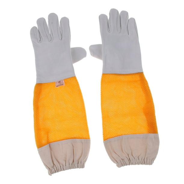 Guantes de Protección Apícola Un buen ayudante para que trabaje duardero universal shamjiam Guantes de Apicultura Apicultor