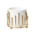 thumbnail image 1 of Soporte de brochas de maquillaje Simple, organizador de escritorio multifunción para lápices, contenedor, estuche de almacenamiento de cosméticos, Dorado Baoblaze  Organizador de escritorio, 1 of 8