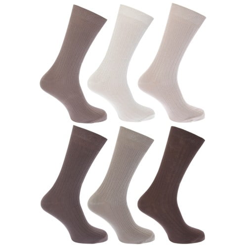 Vitsocks Ribbed Socks Men 100% MERCERIZED COTTON Thin Elegant Dress 3x PACK