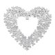 thumbnail image 5 of Corona de San Valentín con forma de corazón, letrero romántico para pared, decoración para el día de San Valentín. Blanco, 5 of 9