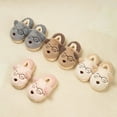 thumbnail image 2 of FUZHIQ Funny Slippers Toddler Girls Winter Cartoon Bear Slippers Insulated Thick Padding Warm Sole On Indoor Outdoor Shoes for Children for 8-9 Years, 2 of 3