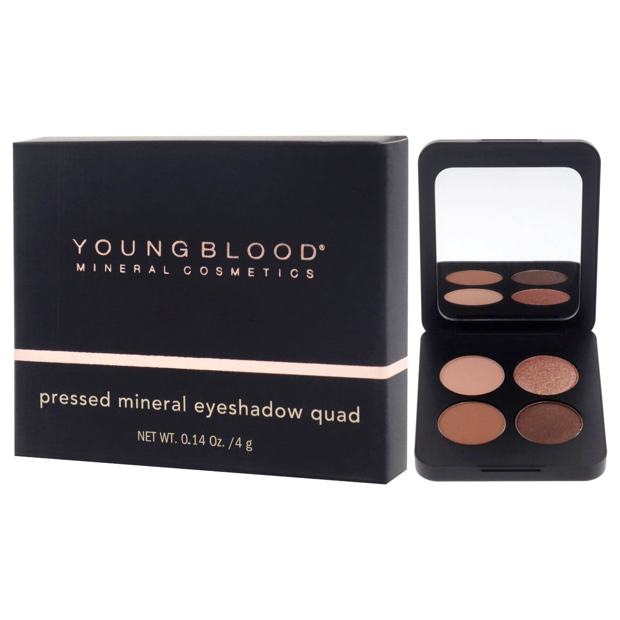 Youngblood Pressed Mineral Eyeshadow Quad - Sweet Talk , 0.14 oz Eye Shadow
