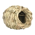 thumbnail image 3 of TISHITA Rabbit Grass House Bed Hanging Straw Cage Cozy Hammock Tunnel Nest Chew Toy Pets, 3 of 8