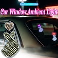 thumbnail image 2 of Car Triangle Window Heart Light, Car Mounted Heart Light, Usb Creative Neon Glowing Ambient Light, Universal, 2 of 8