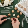 thumbnail image 3 of 10PCS 50ml/1.75 oz Glass Test Tube with Cork Stopper 1.15x3.9 Inch Clear Test Bottle Transparent Sealing Glass Bottles Jars for DIY Craft Liquids Candy, 3 of 9