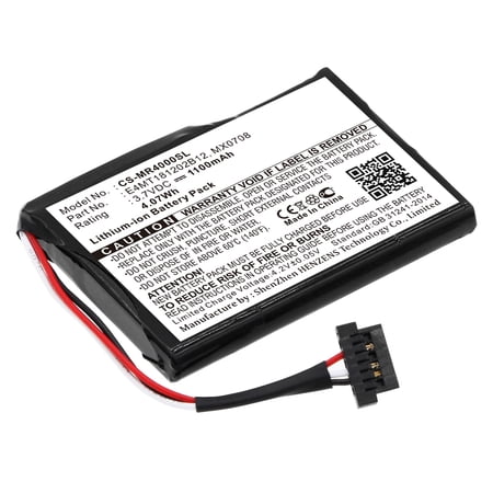 Replacement Battery for Magellan Maestro 4000 Maestro 4000T Maestro 4010 Maestro 4040 Maestro 4050 37-00030-001 E4MT181202B12 MX0708 3.7V/1100mAh