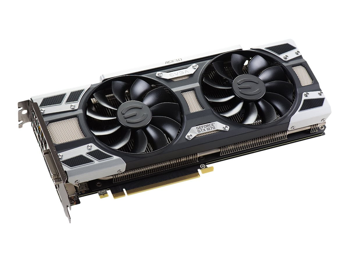 EVGA GeForce GTX 1070 Graphic Card - 1.51 GHz Core - 1.68 GHz Boost Clock - 8 GB GDDR5 - PCI Express 3.0 x16 - Dual Slot Space Required - 256 bit Bus Width - SLI - Fan Cooler - OpenGL 4.5, DirectX 12