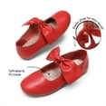 thumbnail image 2 of DREAM PAIRS Girls Mary Jane Dress Shoes Front Bow Ballerina Flats for Wedding, Party, Christmas, 2 of 6