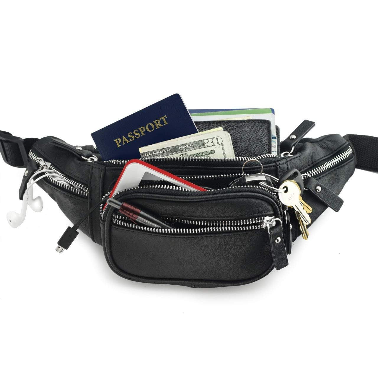 nabob leather fanny pack