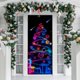 thumbnail image 5 of Cortina para puerta que brilla en la oscuridad, para fiestas navideñas, interior y exterior, festiva, brillante, para la entrada de casa, ventana, pared, adorno para celebraciones de temporada, 5 of 5