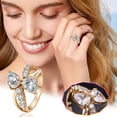 thumbnail image 1 of Fiudx Anillo de Moda, Elegante Joyería de Aleación, Diseño de Diamante con Estilo, Tamaño Único de 2 Cm, Perfecto para Fiestas, Eventos y Uso Diario, Regalo Ideal para Mujeres, Empaque Opp Incluido., 1 of 6