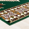 thumbnail image 4 of AllStar Rugs Persian Area Rug, Green/White/Black, 5.2" x 7.1", 4 of 6