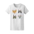 thumbnail image 1 of Funny Cat Cartoon T-Shirt Women -Image by Shutterstock, Female x-Large, 1 of 4