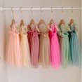 thumbnail image 3 of MILANCEL Nouvelle Robe d'Été en Maille Douce pour Enfants Filles 6 Couleurs Suspendues Jupe de Plage Florale Robe Tutu Princesse pour Enfants, 3 of 5
