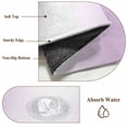 thumbnail image 6 of Light Purple Ombre Round Area Rug 3.3 FT, Non Slip Small Entryway Kitchen Mat, Modern Gradient Abstract Art Washable Soft Circular Rug Non-Shedding Door Mat for Bathroom Playroom Kids Room, 6 of 9