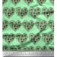 thumbnail image 1 of Soimoi Crepe Silk Fabric Pizza Food Print Fabric by Yard 42 Inch Wide, 1 of 3