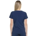 thumbnail image 4 of Dickies EDS Essentials Scrubs Top for Women Mock Wrap Plus Size DK625, 3XL, Navy, 4 of 8