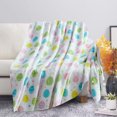 thumbnail image 7 of Easter Flannel Blanket Striped Printed Decorative Blanket, 7 of 7