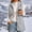 Gray, variant on Valufy Women's Hooded Fleece Vest, Button Down Sleeveless Sherpa Gilet with Pockets, Mid-Length Loose Fit Warm Outerwear