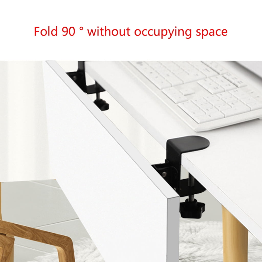 TIERPOP Professional Desktop Keyboard Tray Computer Desk Extender Desktop Extension Board Simple Install