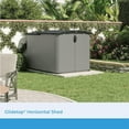 thumbnail image 2 of Suncast Durable Resin Horizontal Storage Shed with Floor Kit 4 ft x 6 ft x 4 ft, Multicolor, 2 of 9