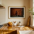 thumbnail image 3 of Rusty Pipe - Queens New York Photography Oak Framed Wall Art Print 20 x 30 inches, 3 of 6