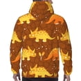 thumbnail image 6 of Bingfone Dinosaurs And Leaves Men'S Drawstring Hoodie Long Sleeve Pocket Sweatshirts-Xx-Large, 6 of 9