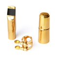 thumbnail image 3 of Embouchure de Saxophone Tenor Plaqué Or 7 avec Capuchon, 3 of 5