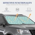 thumbnail image 4 of Haiem Geometric Elements Car Windshield Sun Shade (2 Pieces) Foldable Windshield Sun Shade Car Accessories for Truck SUV Pickup-Small, 4 of 7