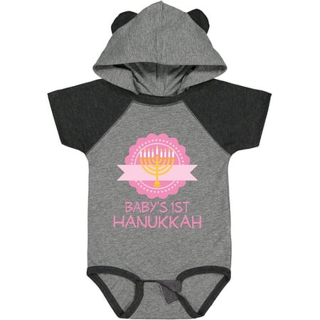 

Inktastic Babys 1st Hanukkah Gift Baby Girl Bodysuit
