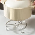 thumbnail image 4 of Fiudx Rejilla de Acero Inoxidable para Ollas, Tapete Aislante Grueso Resistente Al Calor, Soporte Versátil para Vapor, Organizador de Utensilios de Cocina, Solución para Ahorrar Espacio, Decoración M, 4 of 6