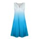 thumbnail image 5 of Vestido Corto para las Mujeres de Verano, la Impresión de la Moda de Bolsillo Botón sin Mangas Cuello en V para Casual Y Diario, 5 of 6